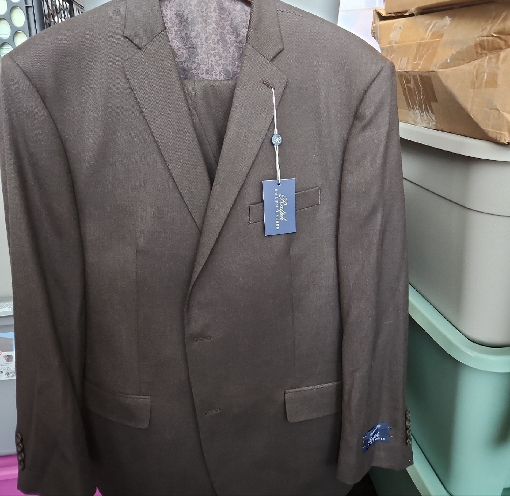 Ralph Lauren Gray Three Piece Suit Unaltered